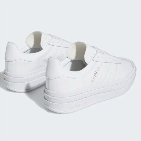 adidas Gazelle Bold Triple White - Picture 6 of 10